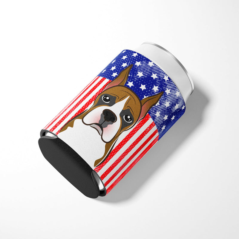 American Flag and Boxer Can or Bottle Hugger BB2153CC
