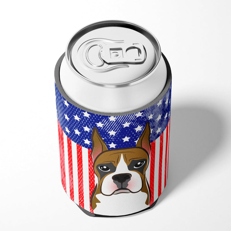 American Flag and Boxer Can or Bottle Hugger BB2153CC