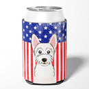 American Flag and Westie Can or Bottle Hugger BB2156CC
