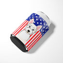 American Flag and Westie Can or Bottle Hugger BB2156CC