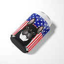 American Flag and French Bulldog Can or Bottle Hugger BB2157CC