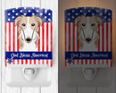 American Flag and Borzoi Ceramic Night Light BB2158CNL