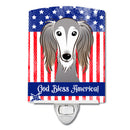 American Flag and Saluki Ceramic Night Light BB2159CNL