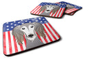 American Flag and Saluki Foam Coaster