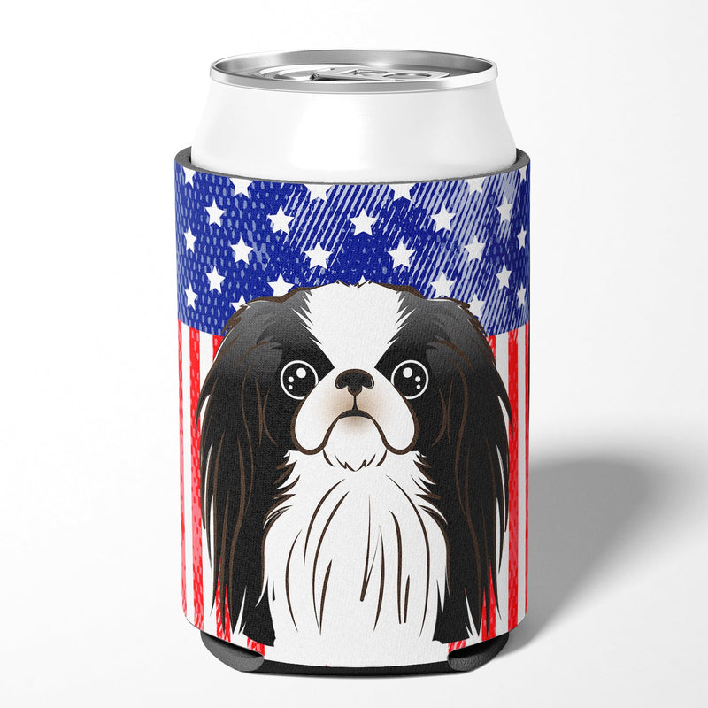 American Flag and Japanese Chin Can or Bottle Hugger BB2160CC
