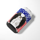 American Flag and Japanese Chin Can or Bottle Hugger BB2160CC