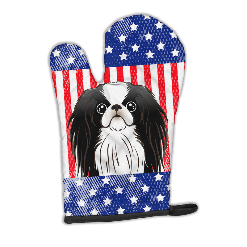 American Flag and Japanese Chin Oven Mitt BB2160OVMT