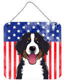 American Flag and Bernese Mountain Dog Wall or Door Hanging Prints BB2167DS66