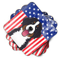 American Flag and Bernese Mountain Dog Foam Coaster