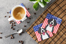 American Flag and Bernese Mountain Dog Foam Coaster