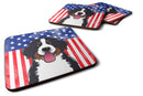 American Flag and Bernese Mountain Dog Foam Coaster