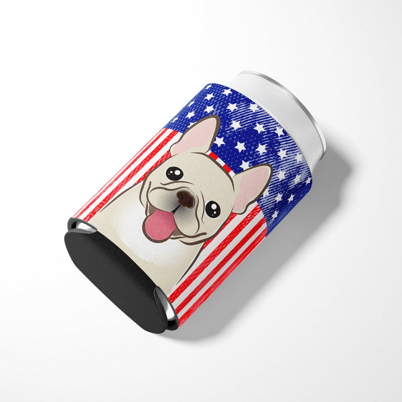 American Flag and French Bulldog Can or Bottle Hugger BB2168CC