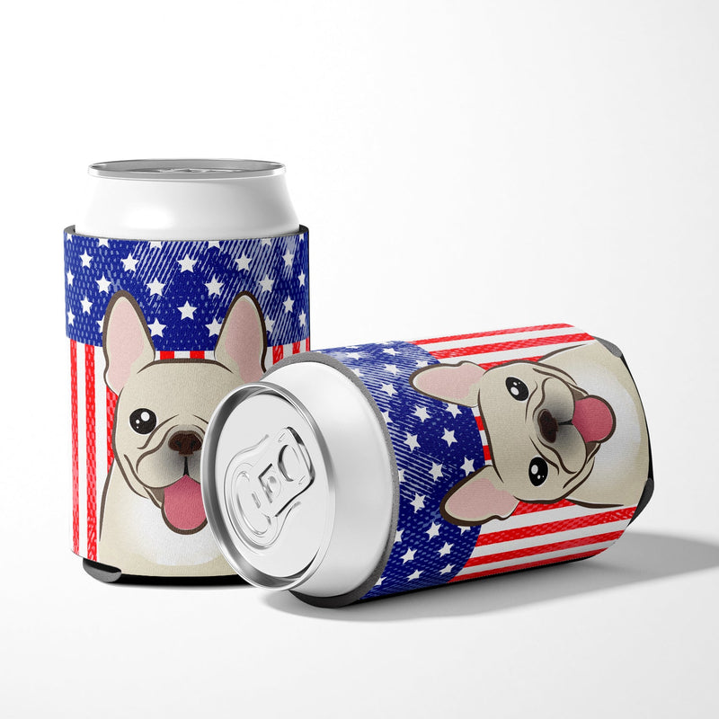 American Flag and French Bulldog Can or Bottle Hugger BB2168CC
