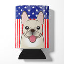 American Flag and French Bulldog Can or Bottle Hugger BB2168CC