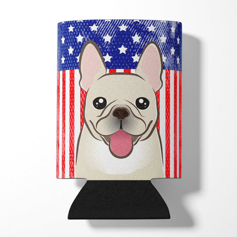 American Flag and French Bulldog Can or Bottle Hugger BB2168CC