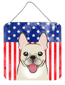 American Flag and French Bulldog Wall or Door Hanging Prints BB2168DS66