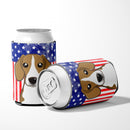 American Flag and Beagle Can or Bottle Hugger BB2169CC