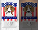 American Flag and Beagle Ceramic Night Light BB2169CNL