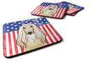 American Flag and Afghan Hound Foam Coaster