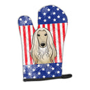 American Flag and Afghan Hound Oven Mitt BB2174OVMT