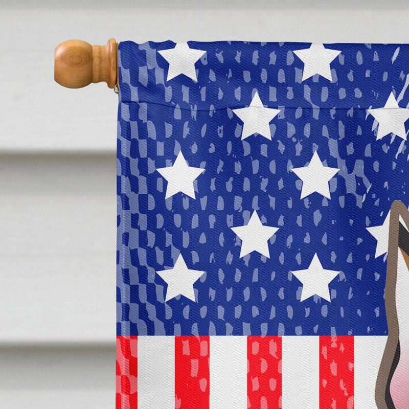 God Bless American Flag with Doberman Flag Canvas House Size BB2175CHF