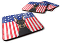 American Flag and Doberman Foam Coaster