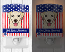 American Flag and Golden Retriever Ceramic Night Light BB2182CNL