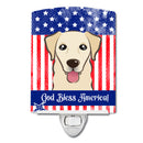 American Flag and Golden Retriever Ceramic Night Light BB2182CNL