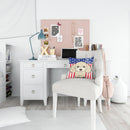 American Flag and Buff Poodle Throw Pillow - 14x14 Decorative Pillow – Art for Your Home & Patio BB2188PW1414