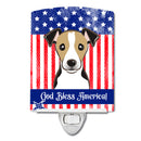 American Flag and Jack Russell Terrier Ceramic Night Light BB2191CNL