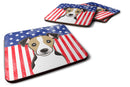 American Flag and Jack Russell Terrier Foam Coaster