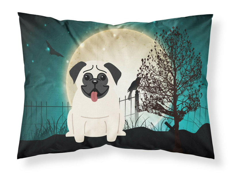 Halloween Scary Pug Cream Fabric Standard Pillowcase BB2194PILLOWCASE