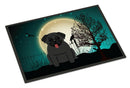 Halloween Scary Pug Black Doormat Indoor Outdoor 18H X 27W Front Door Mat Rugs for Entryway, Non Slip Washable