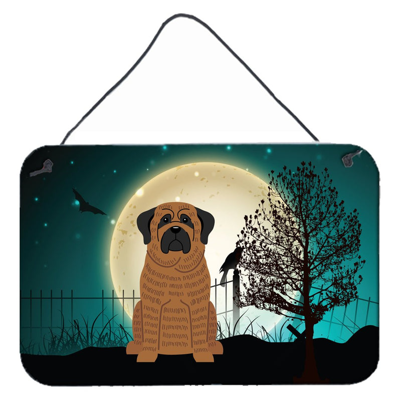 Halloween Scary Mastiff Brindle Wall or Door Hanging Prints BB2205DS812