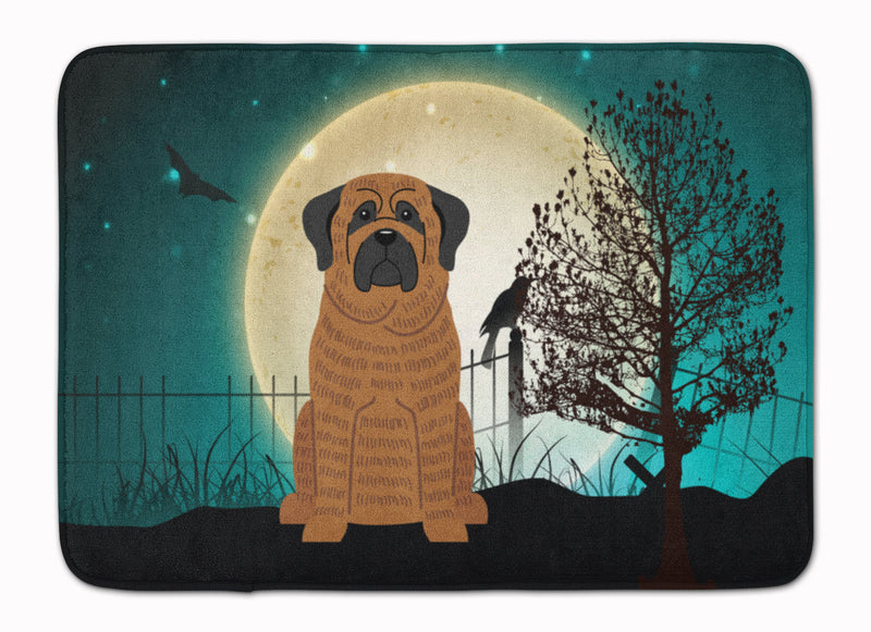 Halloween Scary Mastiff Brindle Machine Washable Memory Foam Mat BB2205RUG