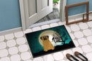 Halloween Scary Mastiff Doormat Indoor Outdoor 24H X 36W Front Door Mat Rugs for Entryway, Non Slip Washable Low Pile,