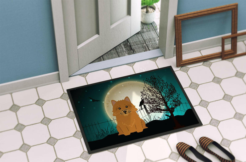 Halloween Scary Norwich Terrier Indoor or Outdoor Mat 24x36 BB2210JMAT