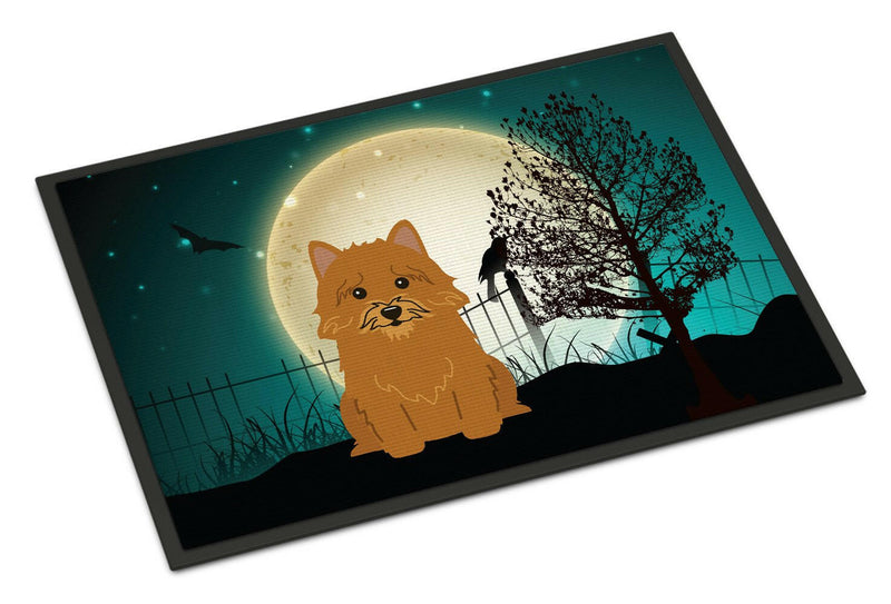 Halloween Scary Norwich Terrier Indoor or Outdoor Mat 24x36 BB2210JMAT