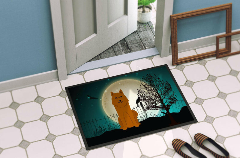 Halloween Scary Karelian Bear Dog Indoor or Outdoor Mat 24x36 BB2212JMAT