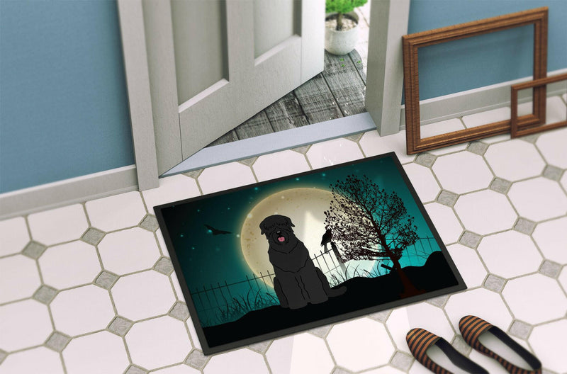 Halloween Scary Black Russian Terrier Indoor or Outdoor Mat 24x36 BB2216JMAT