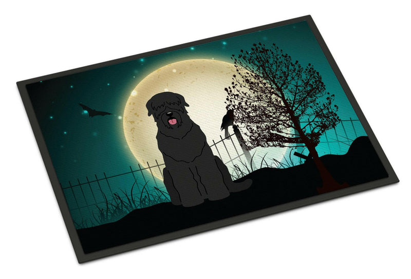 Halloween Scary Black Russian Terrier Indoor or Outdoor Mat 24x36 BB2216JMAT