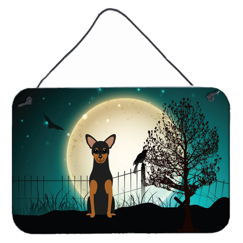 Halloween Scary Manchester Terrier Wall or Door Hanging Prints BB2218DS812