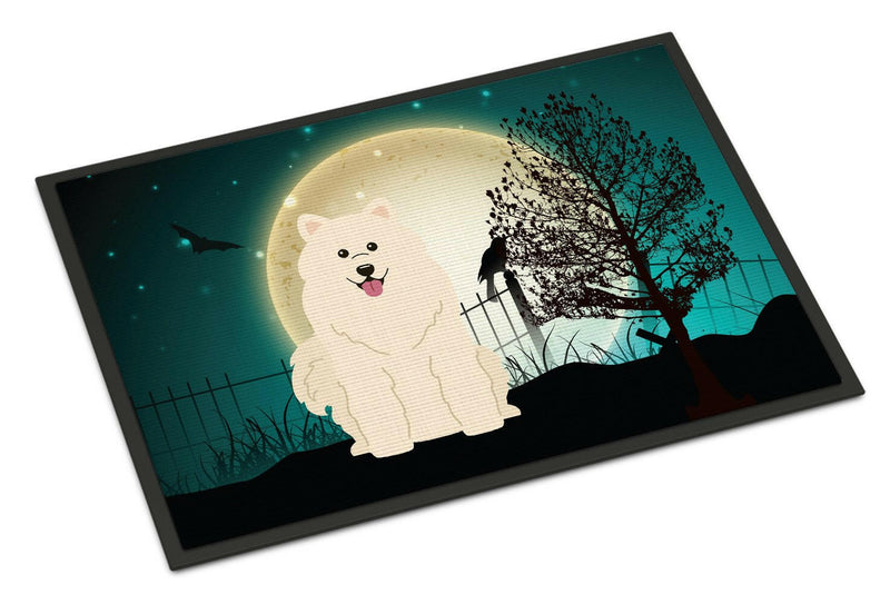 Halloween Scary Samoyed Indoor or Outdoor Mat 24x36 BB2220JMAT