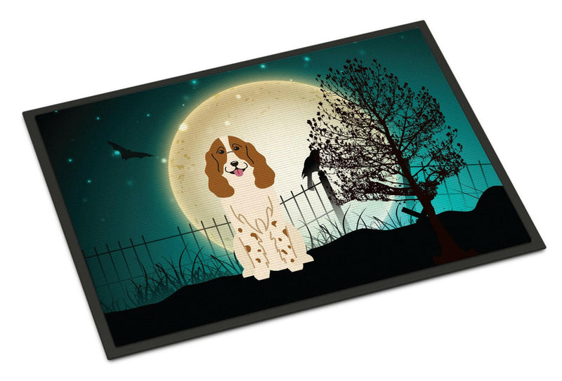 Halloween Scary Russian Spaniel Indoor or Outdoor Mat 24x36 BB2221JMAT