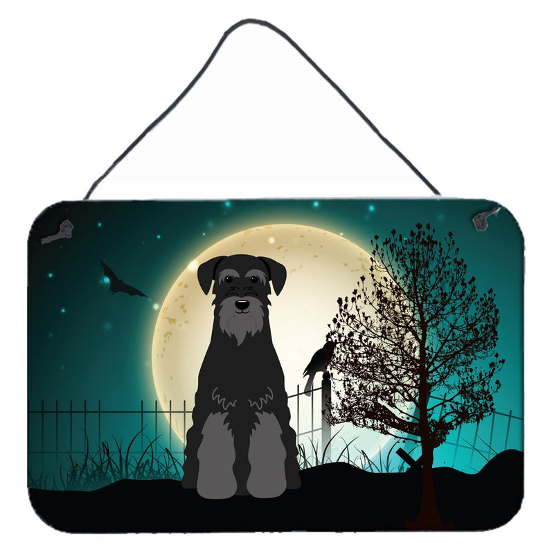 Halloween Scary Standard Schnauzer Black Wall or Door Hanging Prints BB2222DS812