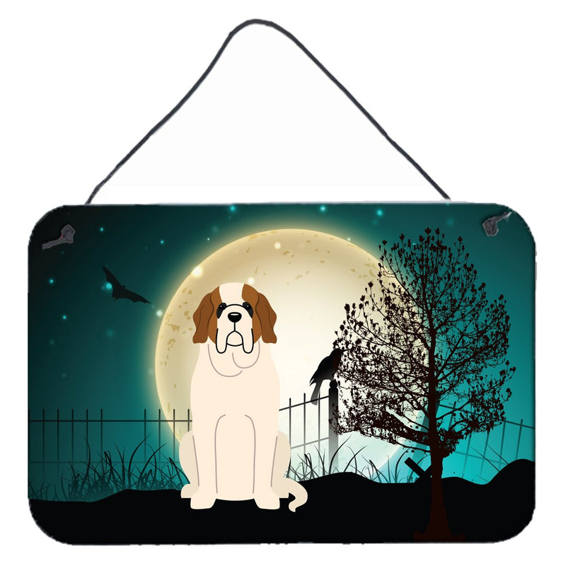 Halloween Scary Saint Bernard Wall or Door Hanging Prints BB2225DS812