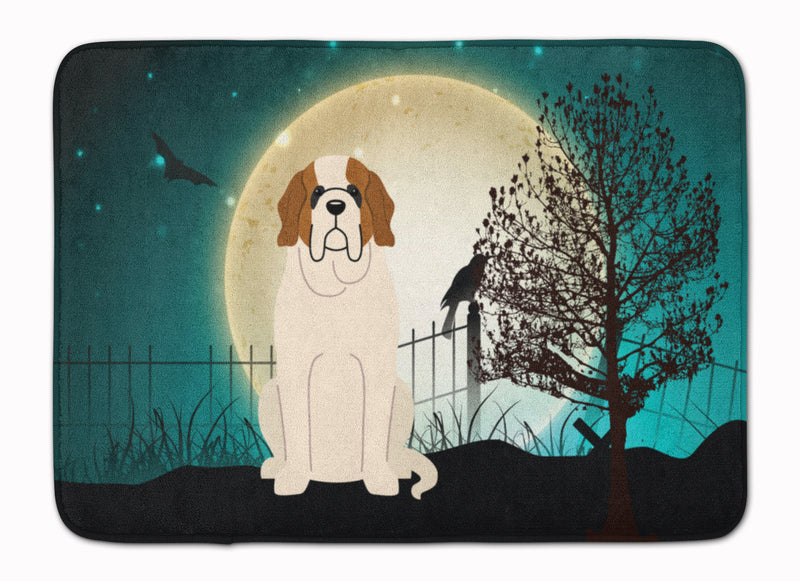 Halloween Scary Saint Bernard Machine Washable Memory Foam Mat BB2225RUG