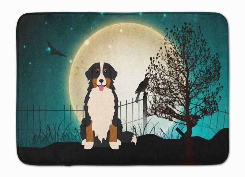 Halloween Scary Bernese Mountain Dog Machine Washable Memory Foam Mat BB2226RUG