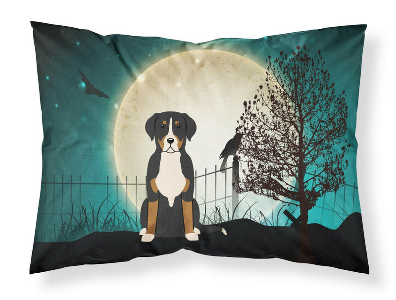 Halloween Scary Greater Swiss Mountain Dog Fabric Standard Pillowcase BB2227PILLOWCASE