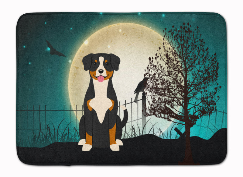 Halloween Scary Entlebucher Machine Washable Memory Foam Mat BB2228RUG